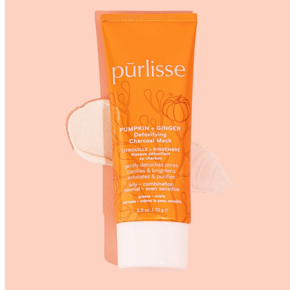 NIB Pūrlisse Pumpkin + Ginger Detoxifying Charcoal Mask